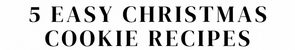 5 Easy Christmas Cookie Recipes