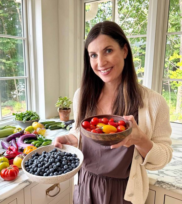 Jeanine Donofrio in her kitchen