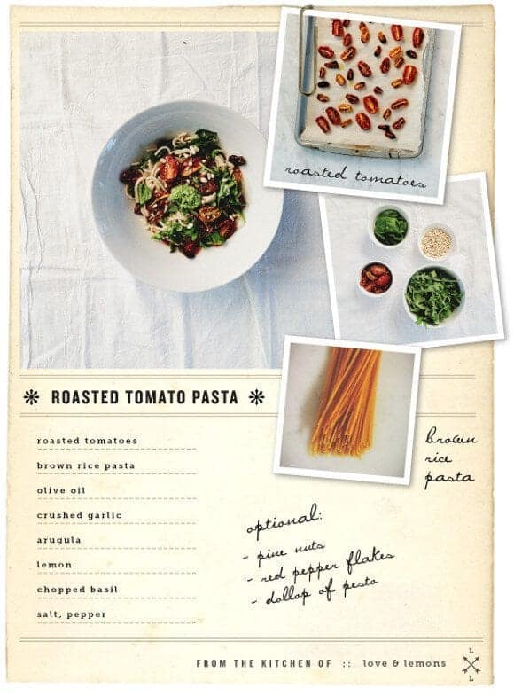 Roasted Tomato Brown Rice Pasta Recipe - Love and Lemons