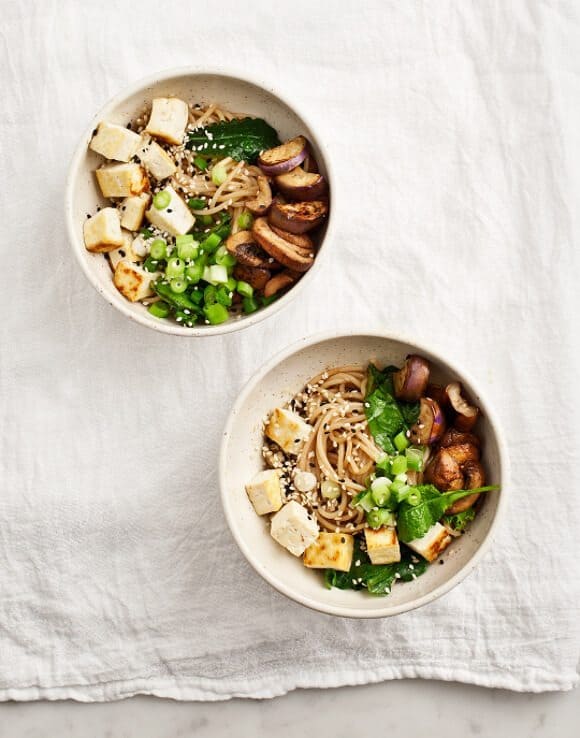 ginger miso eggplant noodles