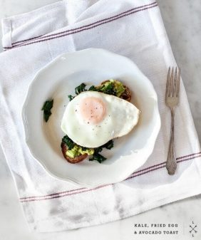 Avocado, kale & egg toast / Love & Lemons