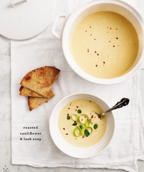 Roasted Cauliflower & Leek Soup // loveandlemons.com