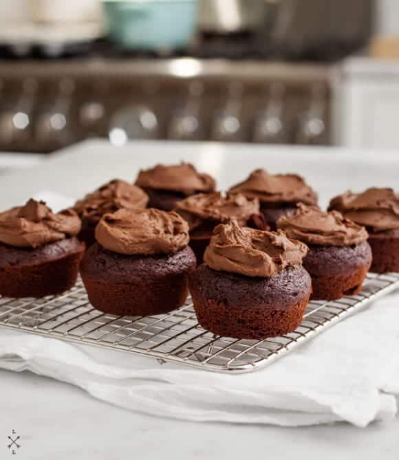 Vegan Chocolate Cupcakes & Avocado Frosting  / loveandlemons.com