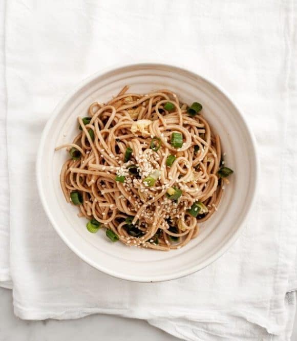 Sesame & Shiitake Soba Noodles Recipe Love and Lemons