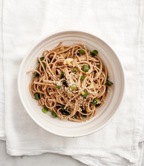 Sesame & Shiitake Soba Noodles Recipe Love and Lemons