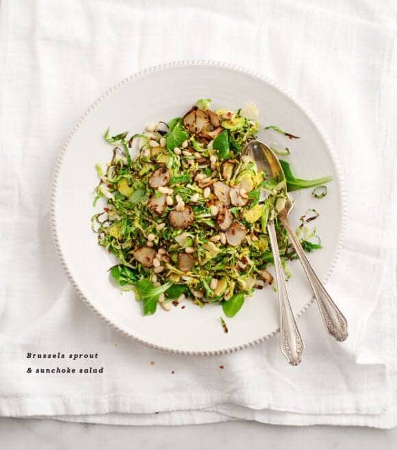 Brussels sprout & sunchoke salad