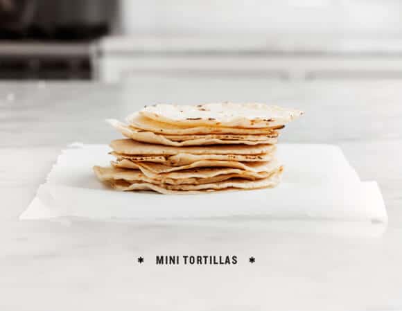 Mini Ceviche Tacos mini tortillas
