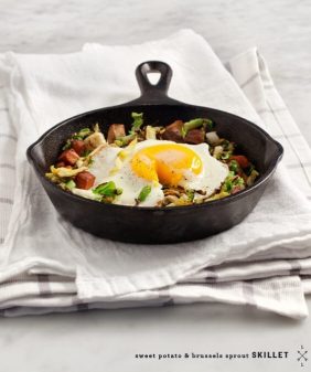 sweet potato & brussels sprout skillet / loveandlemons.com