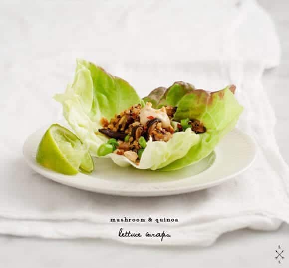 mushroom & quinoa lettuce wraps / loveandlemons.com