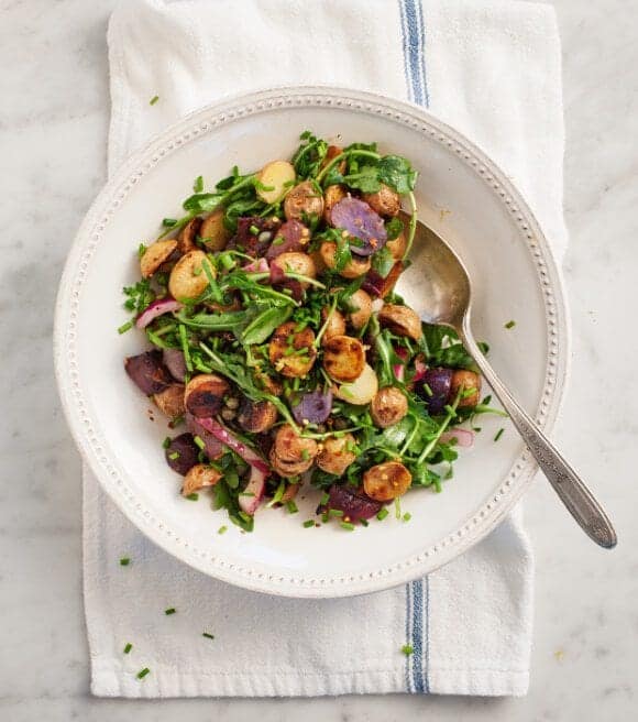 Grilled Potato & Arugula Salad // loveandlemons.com