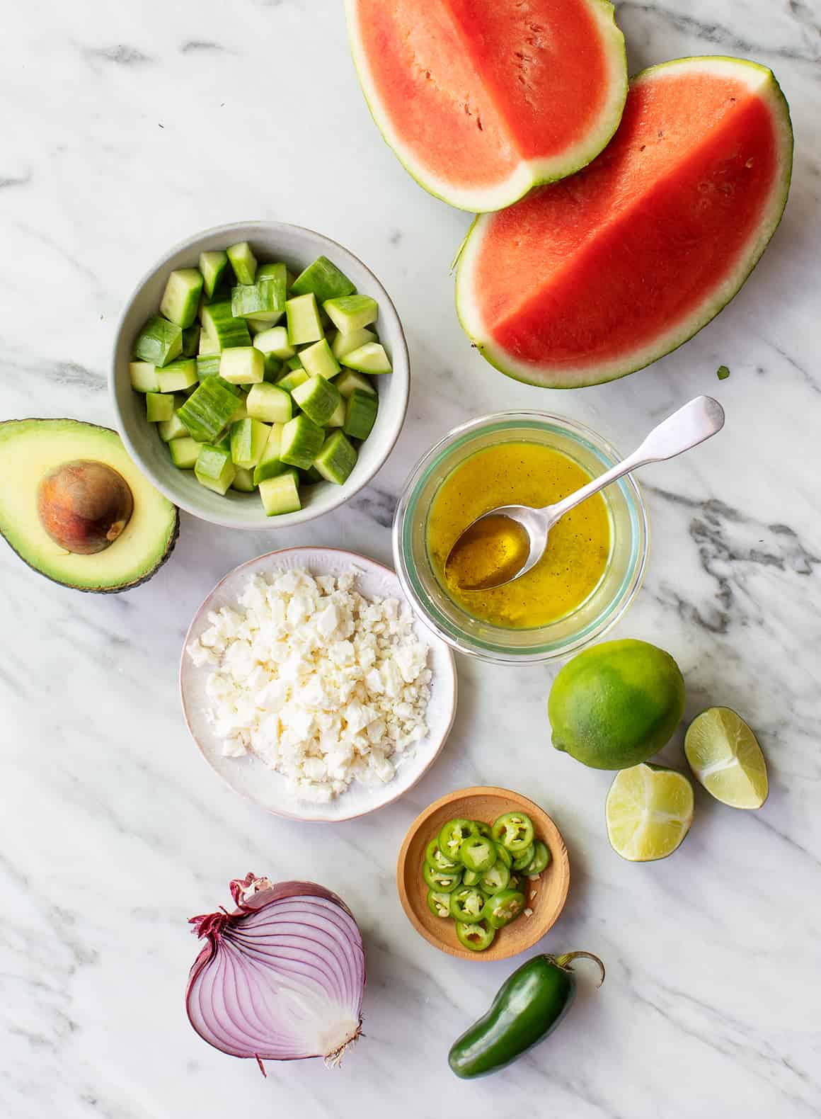 Watermelon Salad with Feta and Mint