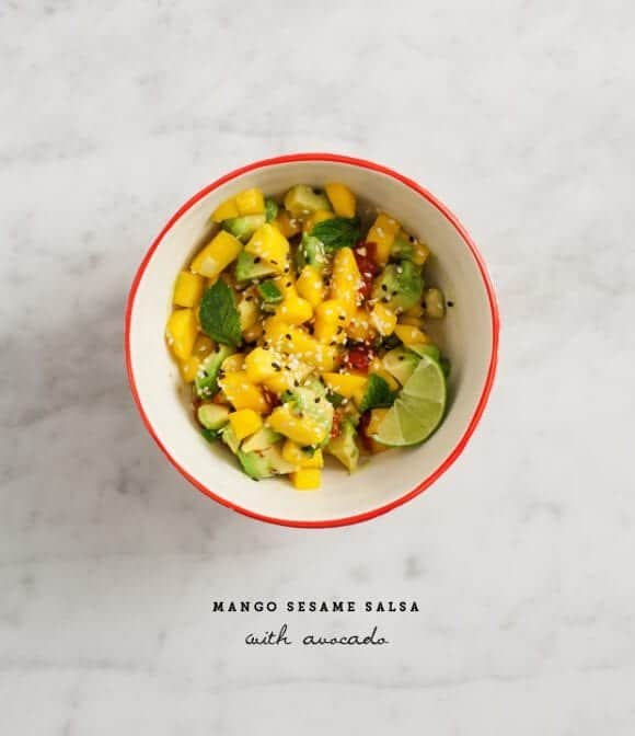 Mango sesame salsa with avocado / loveandlemons.com