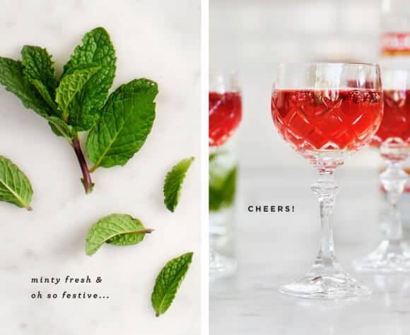 Easy Martini Royale Cocktail with Mint and Prosecco - A Grateful Meal