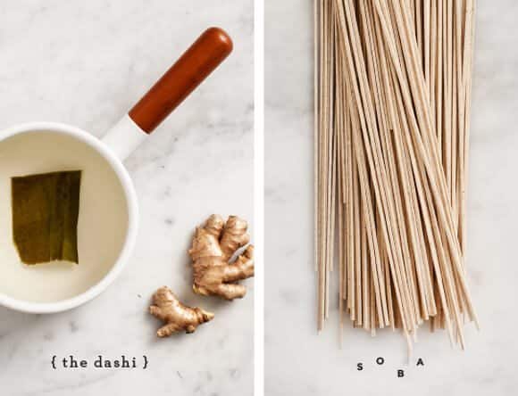 Zuppa di miso con soba, tofu e verdure – Miso soup with soba tofu and vegs