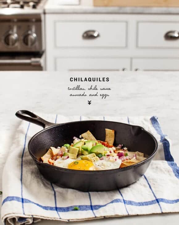 Chilaquiles with avocado / loveandlemons.com