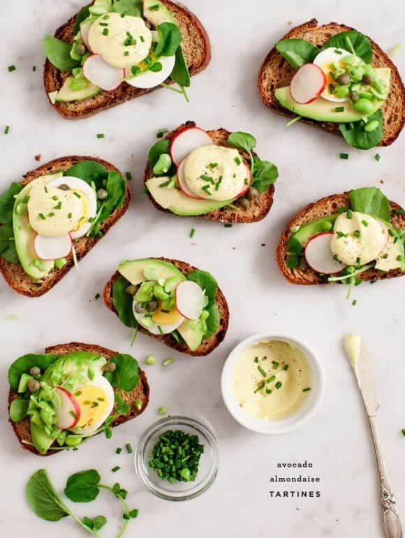 avocado almondaise tartines / loveandlemons.com