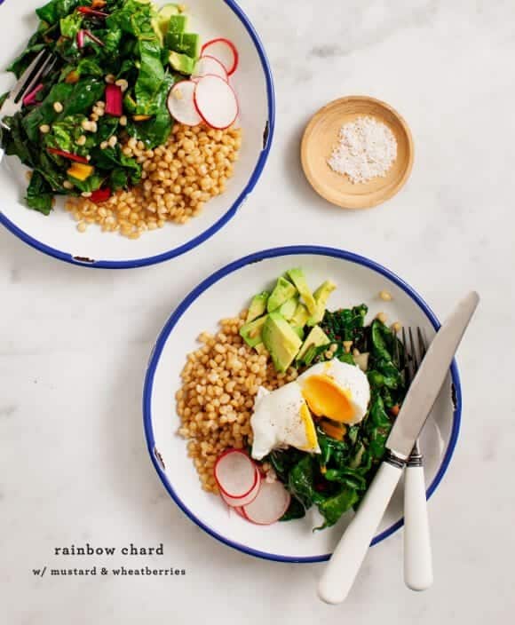 rainbow chard and wheatberries / loveandlemons.com