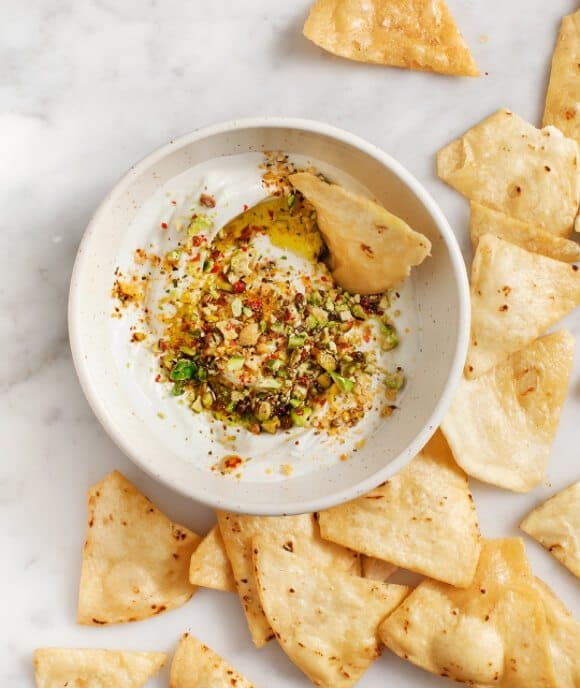 dukkah spiced yogurt dip