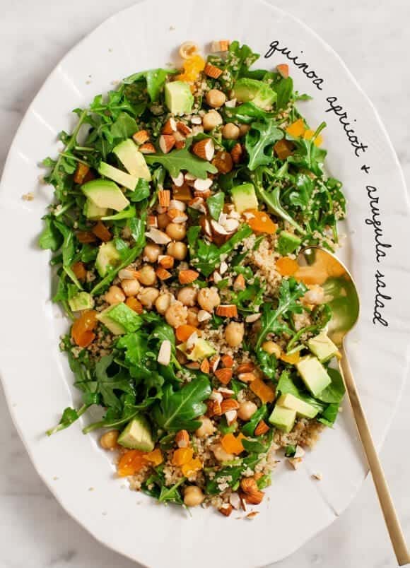 Arugula Salad with Quinoa, Apricot & Avocado