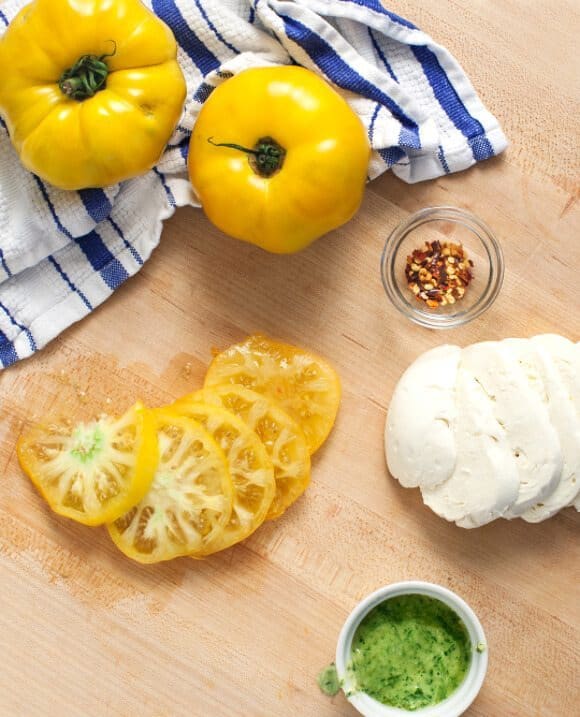 Heirloom Caprese w  Mint Pesto Recipe - 97