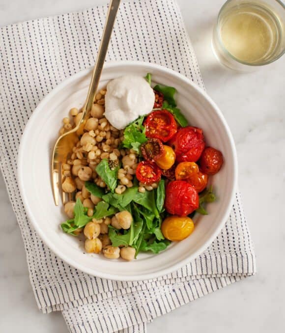 roasted cherry tomato bowls (vegan) / @loveandlemons