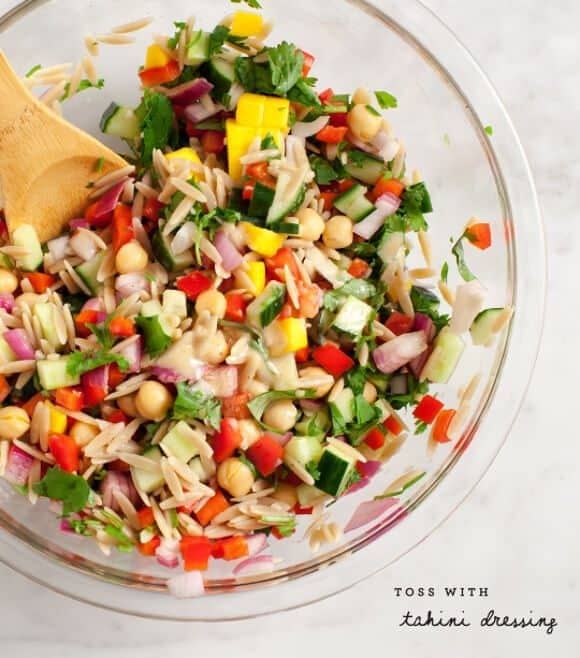 Mango & Red Pepper Orzo Salad Recipe Love and Lemons