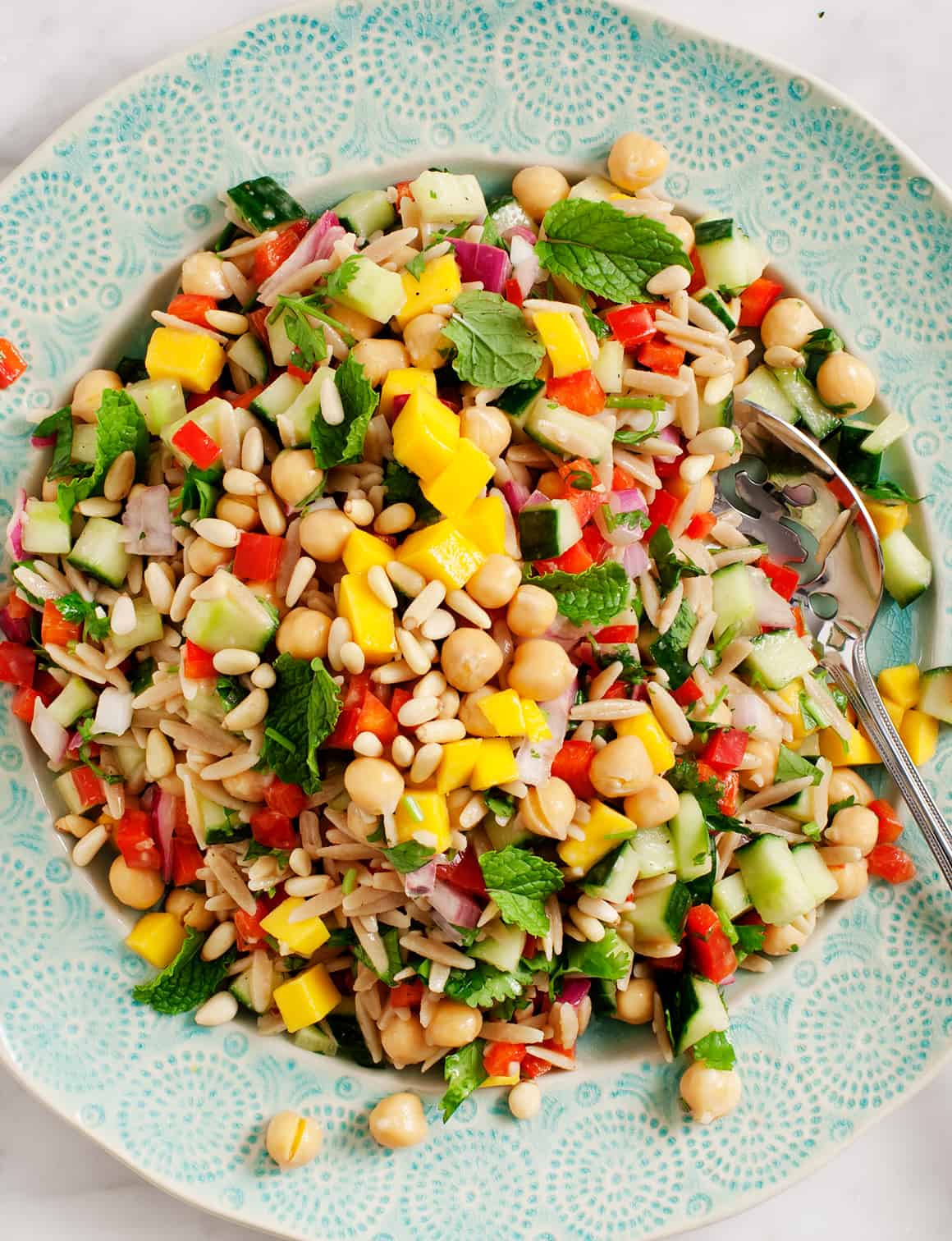 Rainbow Orzo Salad - Fresh Apron