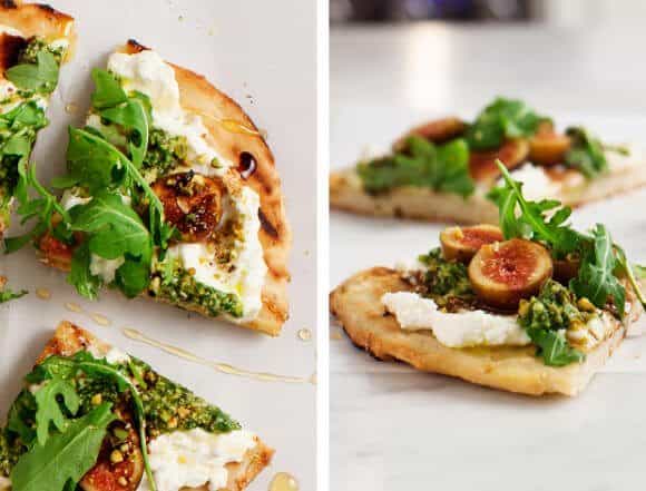 GlutenFree Fig & Ricotta Flatbread Pizza