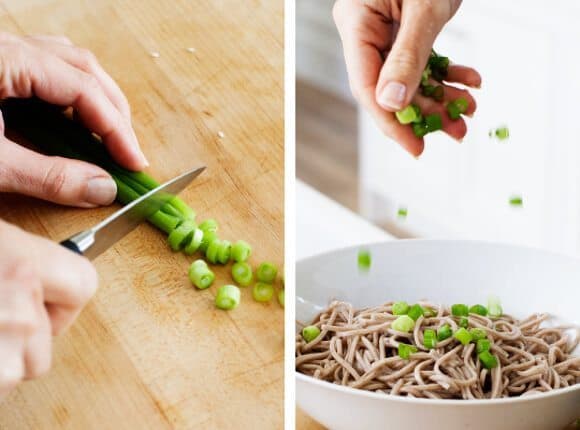 Soba Noodles with Shishitos and Avocado soba noodles with shishitos and avocado / @loveandlemons