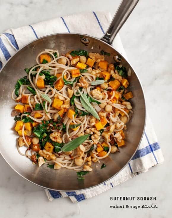 Butternut Squash Pasta with Walnuts & Sage Recipe - Love and Lemons