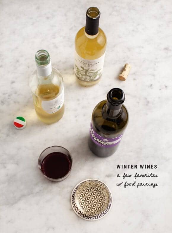 winter wines & food pairings / @loveandlemons