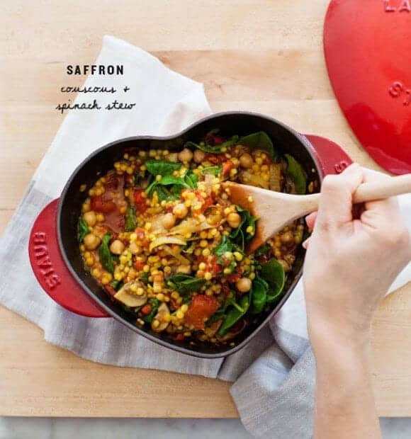 Saffron Couscous & Spinach Stew / mimnau.com