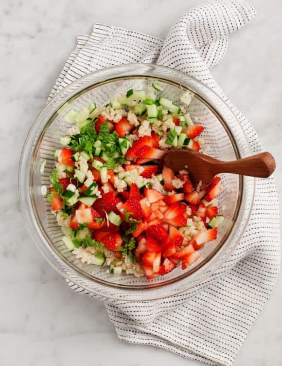 Sara's Strawberry Tabbouleh Sara's Strawberry Tabbouleh / loveandlemons.com