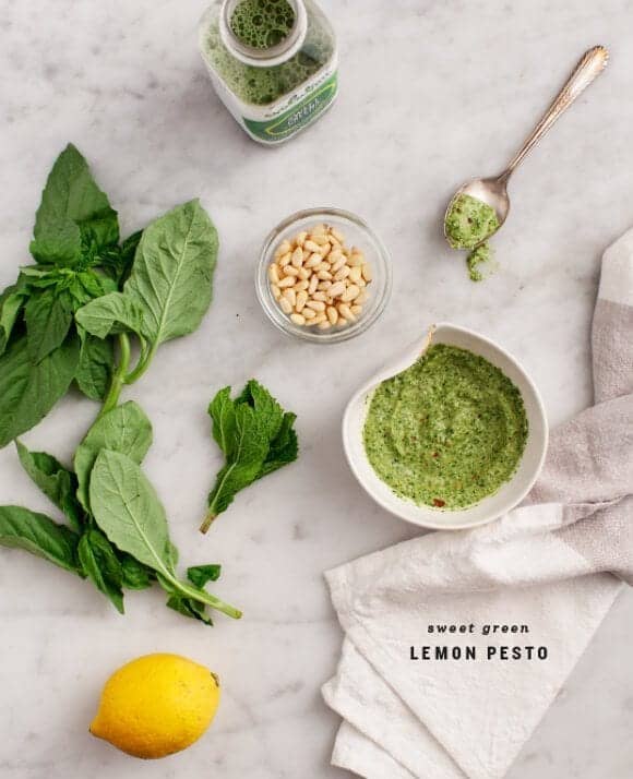 Sweet Green Lemon Pesto / loveandlemons.com