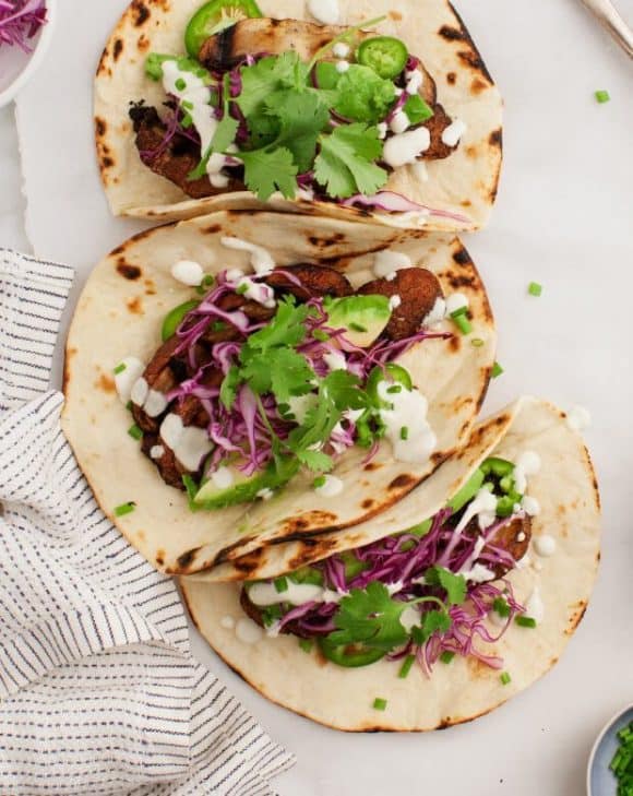 Portobello Mushroom Tacos Recipe Love and Lemons