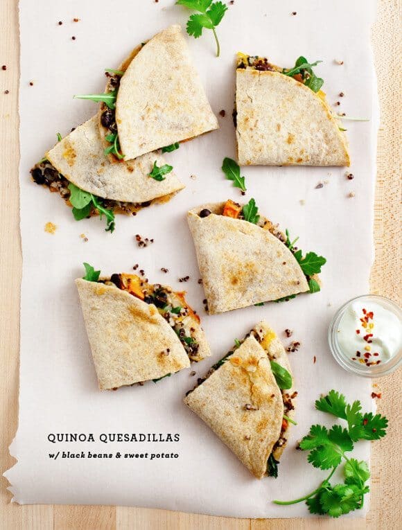 Sweet Potato Recipes Sweet Quinoa Quesadillas / loveandlemons.com