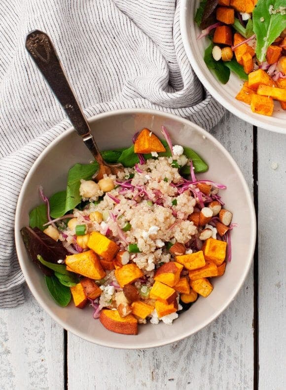 Sweet Potato with Fresh Spinach and Avocado Basil Sauce