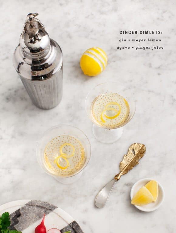 Lemon Ginger Gimlets Lemon Ginger Gimlets