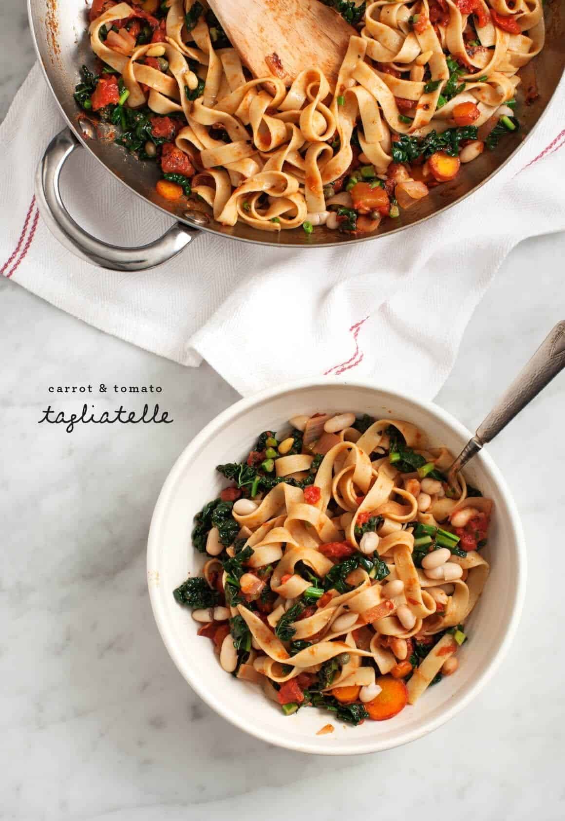 Tagliatelle with white beans