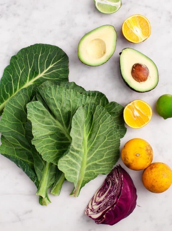 Collard Wrap Tacos with Citrus Slaw Collard Wrap Tacos ingredients