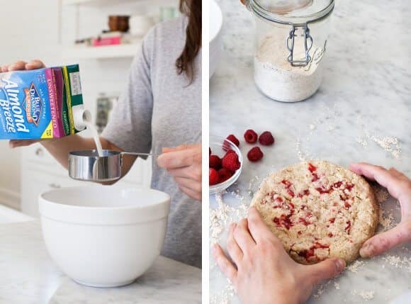 Vegan Scones with Raspberries Vegan scones recipe