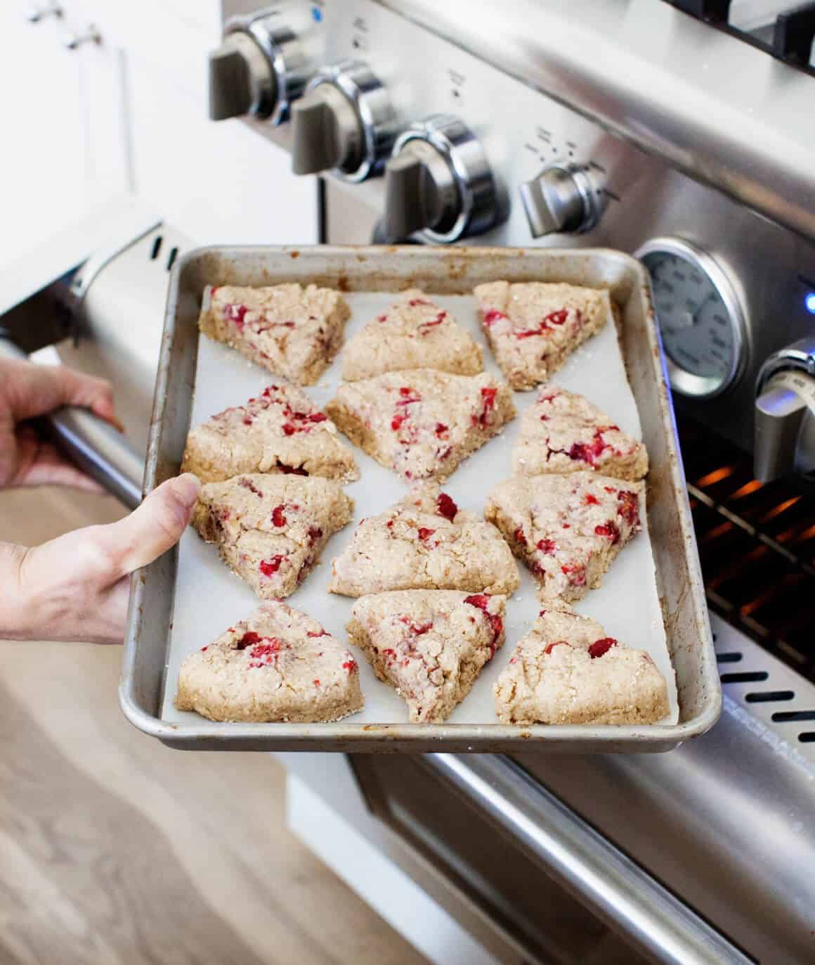Vegan Scones with Raspberries Vegan Scones Recipe