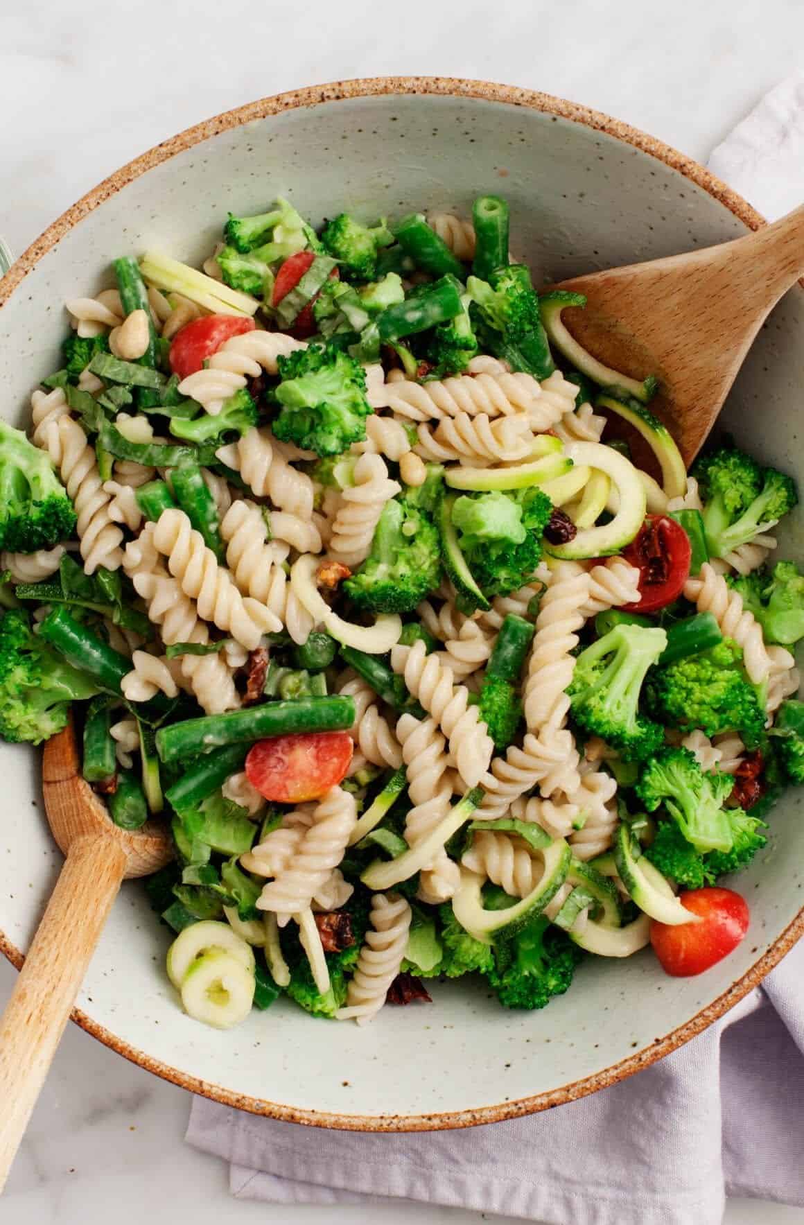 Broccoli Tahini Pasta Salad Recipe - Love and Lemons