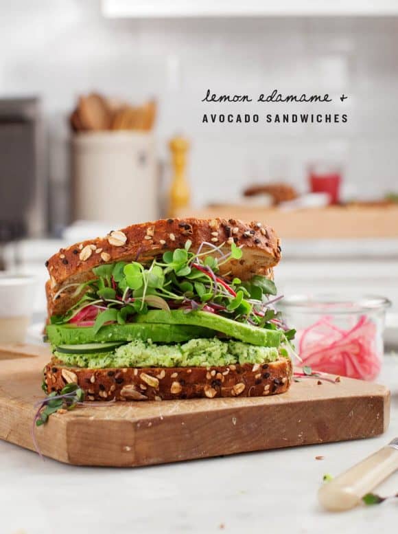 Lemon Edamame Avocado Sandwiches Recipe Love and Lemons