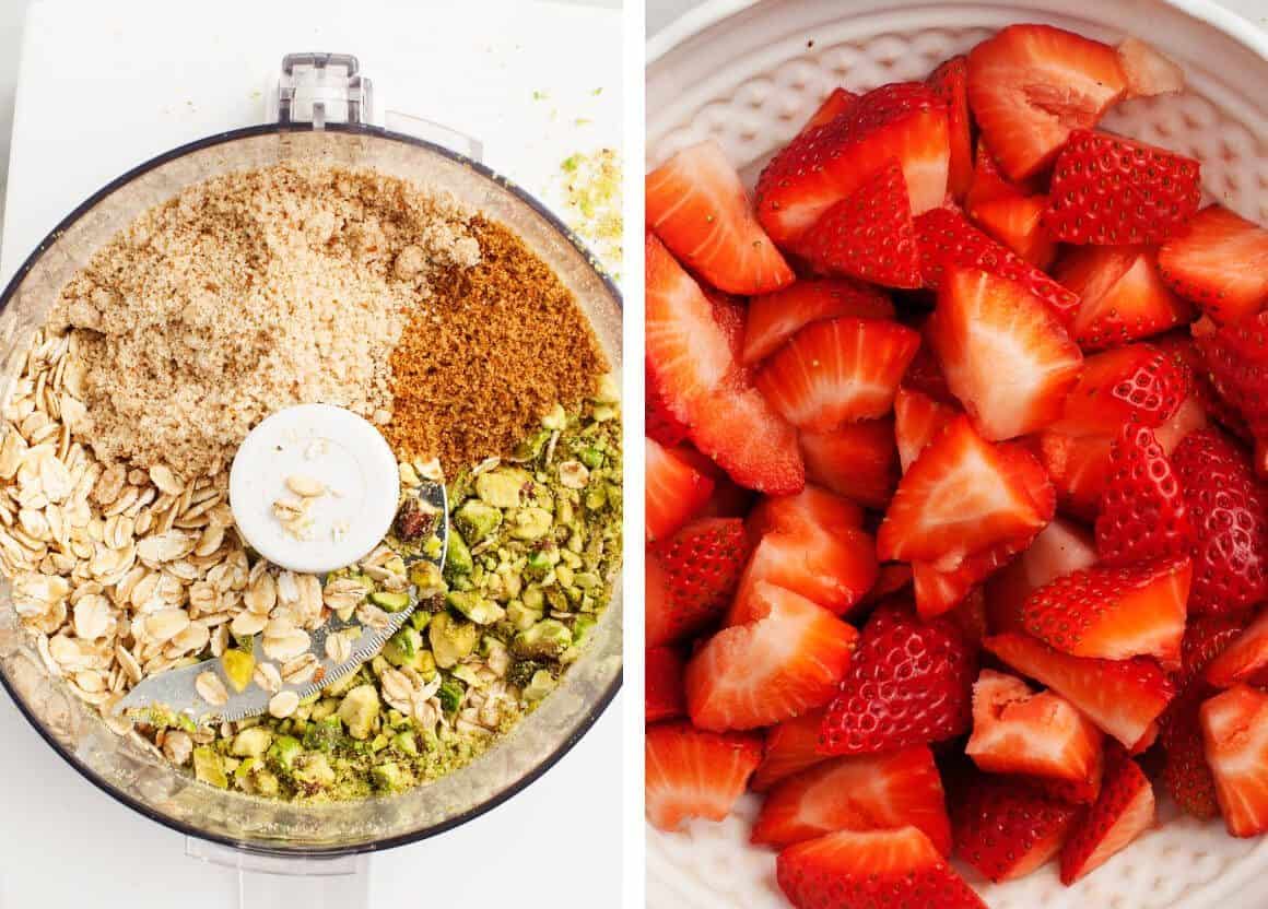 Summer Strawberry Crumble How to make strawberry crumble