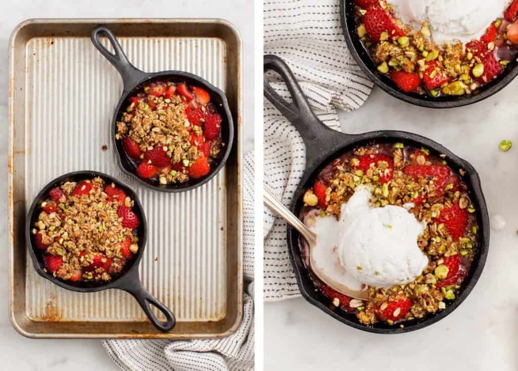 Strawberry Pistachio Crumble Recipe Love and Lemons