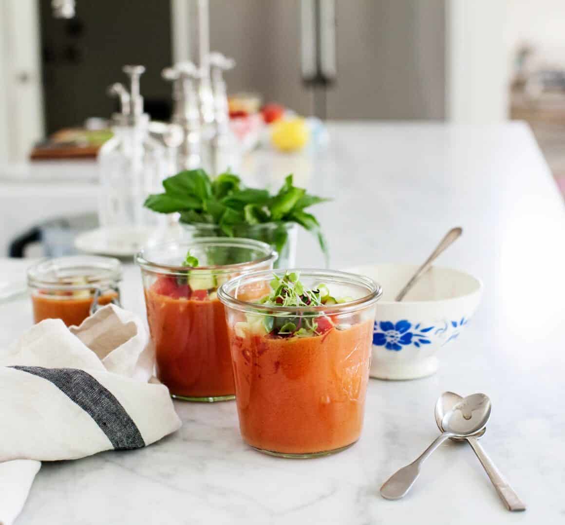 Watermelon Gazpacho Recipe Love and Lemons