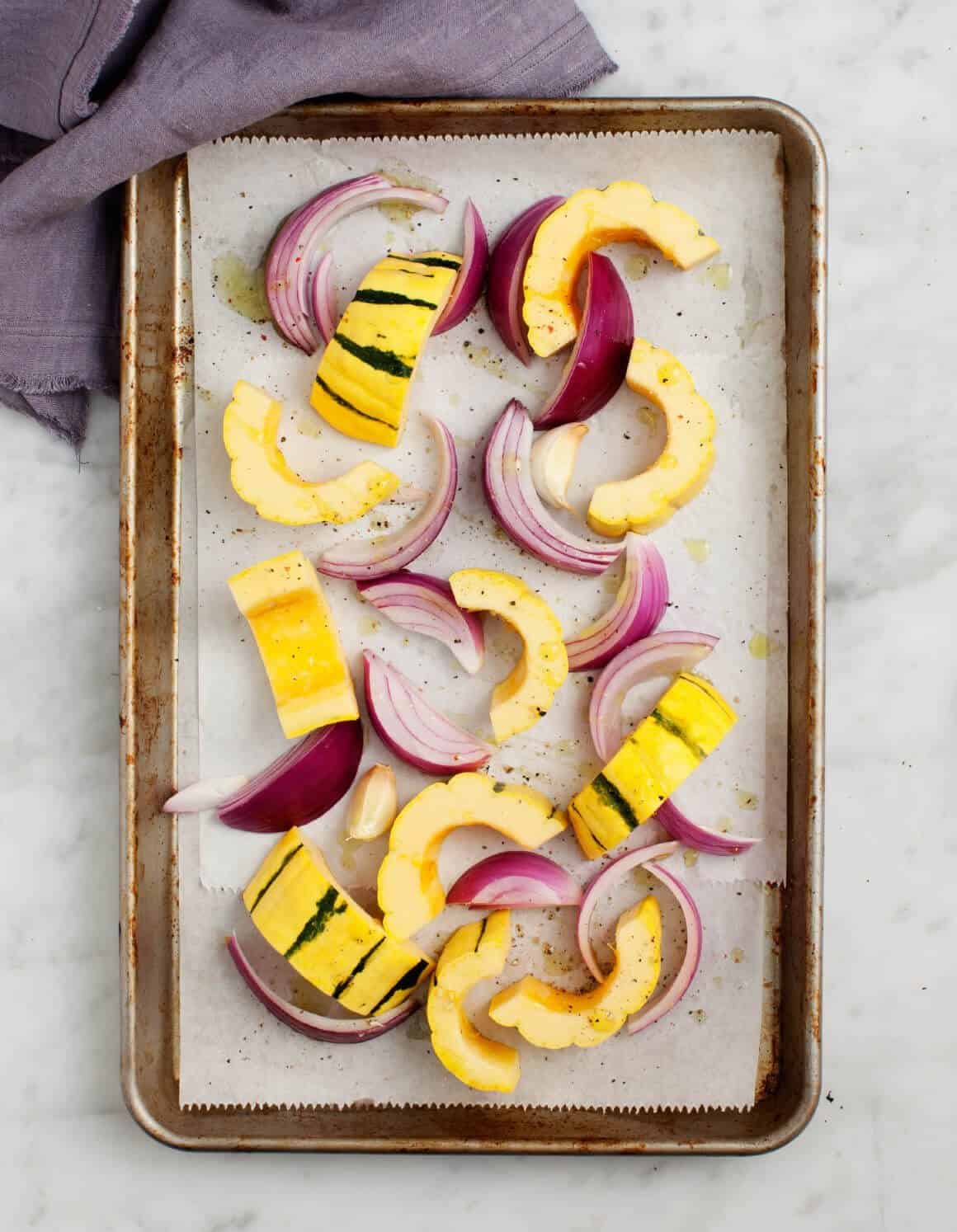 Roasted Delicata Squash Kale Salad Roasted Delicata Squash Kale Salad