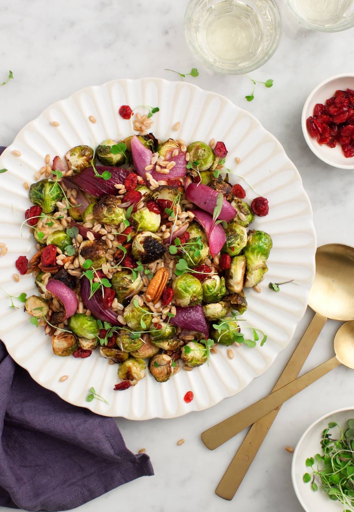 Simple Wheat Berry Lunch Bowl  The In Fine Balance Food Blog