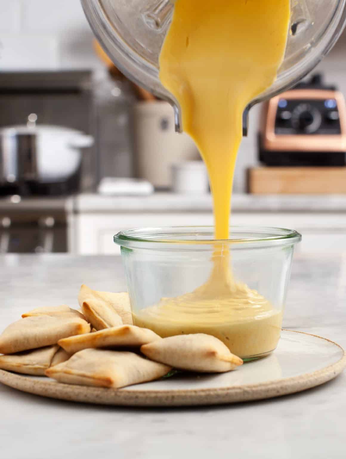 Nacho Snacks with Vegan "Queso" Nacho Snacks with Vegan "Queso"